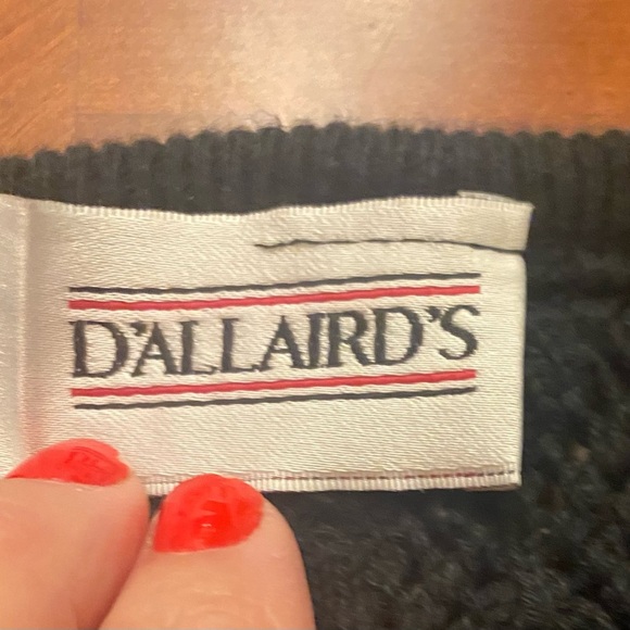 Dark Academia Crochet Cardigan XL Black - Picture 3 of 7